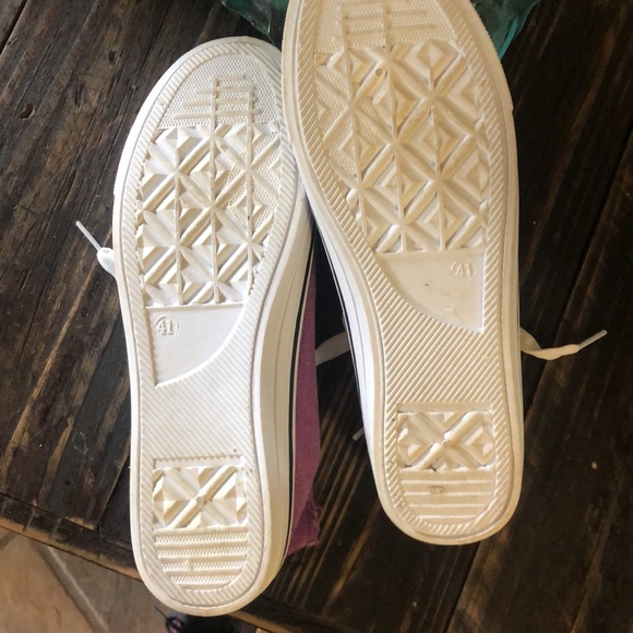 Women's Purple Low-top Canvas Casual Lace Up Sneakers Shoes Sz 9 Summer Beach - Picture 14 of 16